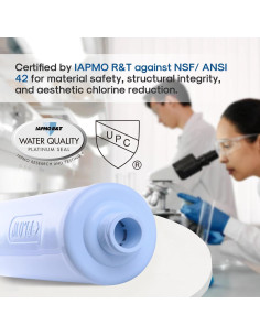 Filtro de Agua Inline ICEPURE para Manguera 1 Cuenta - Reduce Cloro y Olores 2