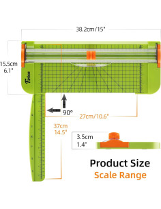 Cortadora de Papel Firbon Verde A4 30.48 cm Manual 2