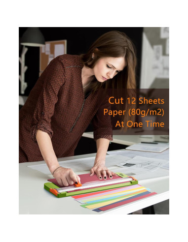 Cortadora de Papel Firbon Verde A4 30.48 cm Manual