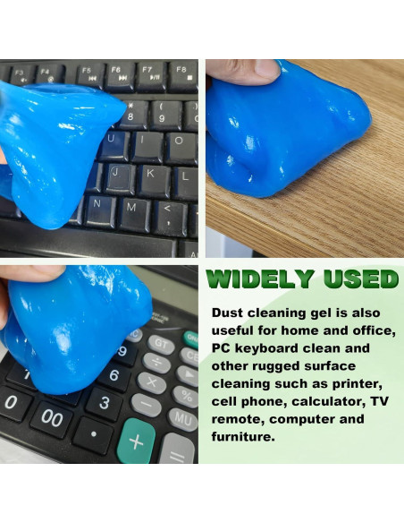 Kit de Limpieza de Autos KEVWR - Gel Reutilizable Azul 181g