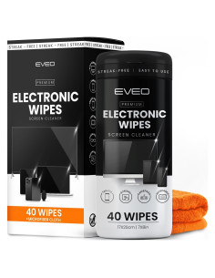 Toallitas Limpiadoras de Pantallas EVEO 40 Unidades 357g