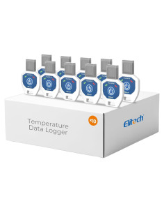 Registradores de Datos de Temperatura Elitech - Paquete de 10