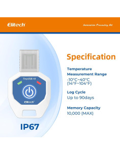 Registradores de Datos de Temperatura Elitech - Paquete de 10 2
