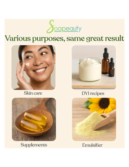 Aceite de Lecitina de Girasol Soapeauty 236.6 ml Prensado en Frío