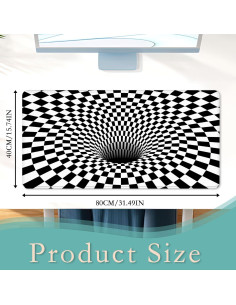 Alfombrilla de Escritorio TUBAMQ Geométrica 80x40cm Antideslizante 2