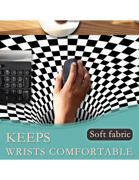 Alfombrilla de Escritorio TUBAMQ Geométrica 80x40cm Antideslizante