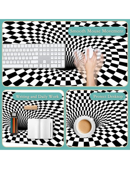 Alfombrilla de Escritorio TUBAMQ Geométrica 80x40cm Antideslizante