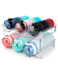Organizador de Botellas de Agua Spospo 2 Paquetes Apilable