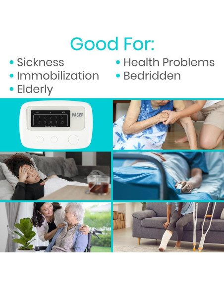 Pagador de Alerta Inalámbrico Vive Health - 150 pies Pagador de Alerta Inalámbrico Vive Health - 150 pies