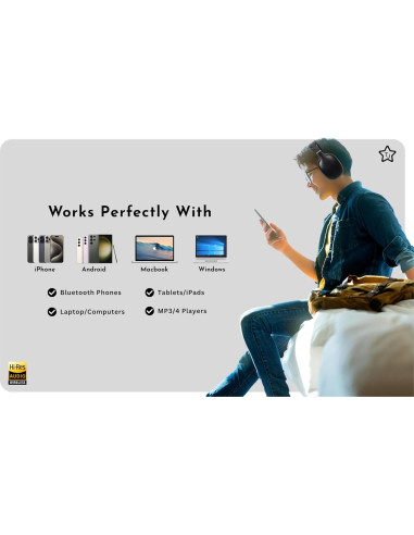 Auriculares Bluetooth TJ ANC 27H Cancelación Ruido Cuero