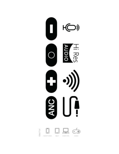 Auriculares Bluetooth TJ ANC 27H Cancelación Ruido Cuero