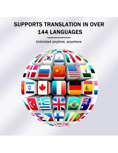 Auriculares Traductores Fexeiso M8 Bluetooth 144 Idiomas
