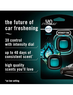 Febreze Unstopables Clip Ventilación Automóvil Fresco 4 Piezas 2
