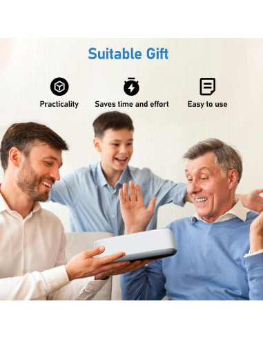 Limpiador Ultrasónico 640ml Vaolvpant 2 Modos de Tiempo