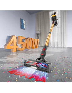 Aspiradora Inalámbrica Tikom V500 450W 40Kpa Pantalla Táctil 2