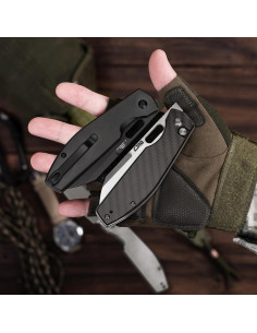 Cuchillo de Bolsillo Plegable CJRB Ekko J1929 Acero AR-RPM9 2