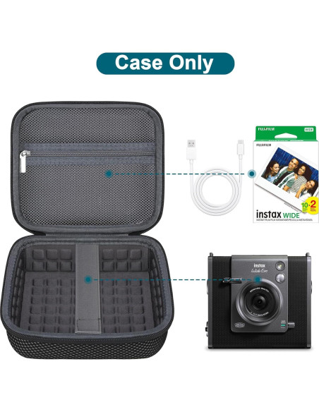 Funda Canboc para Cámara Fujifilm INSTAX Wide EVO - Negro