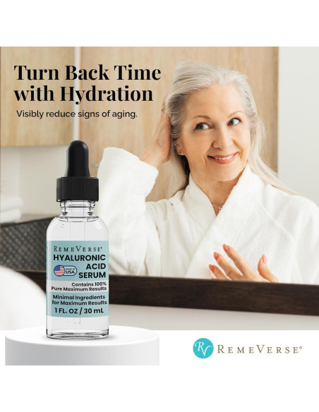 Suero de Ácido Hialurónico RemeVerse 28.35 g - Hidratación Intensiva Suero de Ácido Hialurónico RemeVerse 28.35 g - Hidratación Intensiva