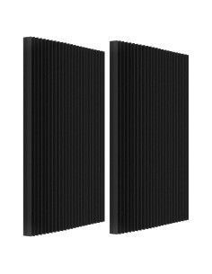 Paquete de 2 Paneles Acústicos Absorbentes 121.9x61.0 cm Negro