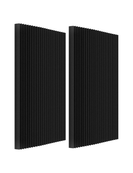 Paquete de 2 Paneles Acústicos Absorbentes 121.9x61.0 cm Negro