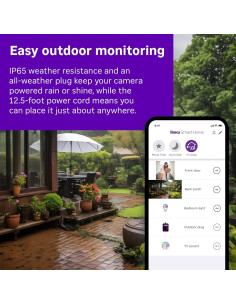 Cámara Exterior Roku SCW11R - Seguridad HD 1080p IP65 2