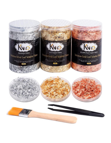 Set de Copos de Oro KINNO 30g para Manualidades y Arte