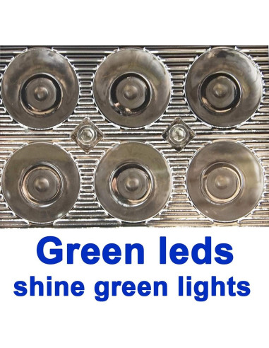 Barra de Luz LED Azul 18W AUXMOTEC 2 Pcs Impermeable 12V