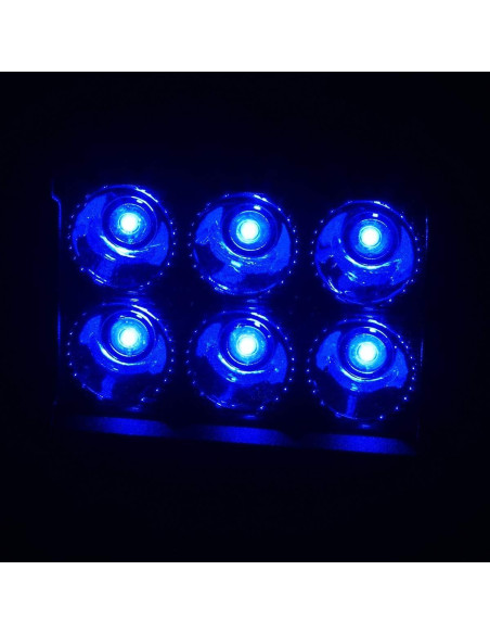 Barra de Luz LED Azul 18W AUXMOTEC 2 Pcs Impermeable 12V