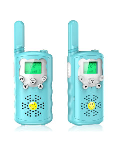 Walkie Talkies Azul para Niños y Adultos 22 Canales 4.83 km