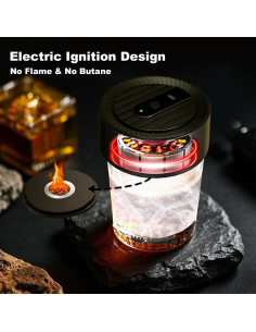 Kit de Ahumador Eléctrico Lotnafee con 8 Astillas de Madera 2