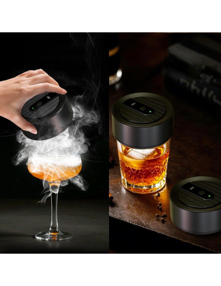 Kit de Ahumador Eléctrico Lotnafee con 8 Astillas de Madera