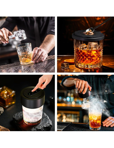 Kit de Ahumador Eléctrico Lotnafee con 8 Astillas de Madera