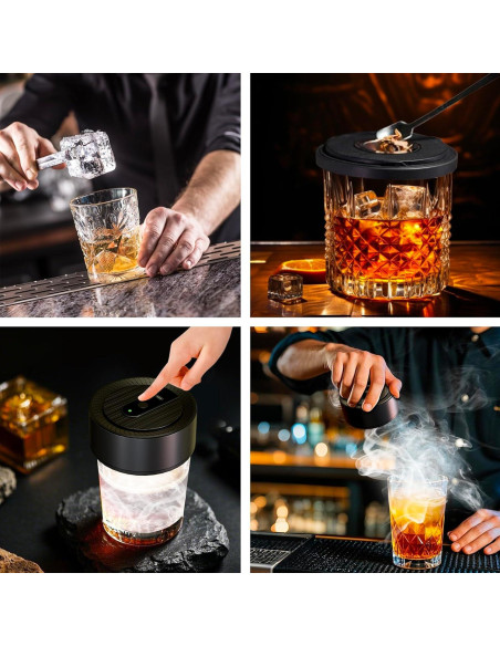 Kit de Ahumador Eléctrico Lotnafee con 8 Astillas de Madera