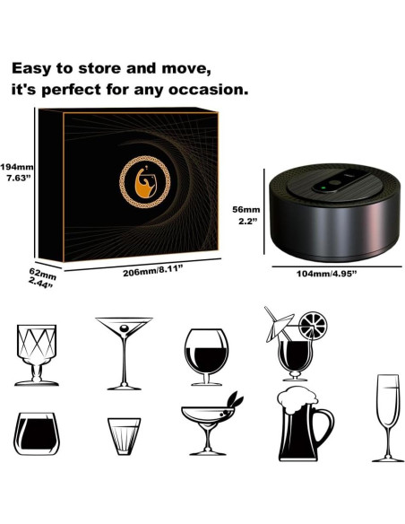 Kit de Ahumador Eléctrico Lotnafee con 8 Astillas de Madera