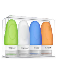 Botellas de Viaje a Prueba de Fugas Dot&Dot - 4 Piezas 37.5 ml