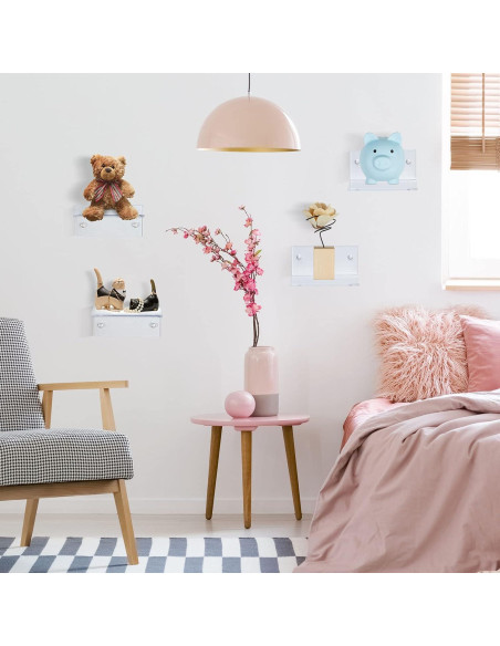 Estanterías Flotantes de Acrílico Juexica 20 Unidades 10x5cm