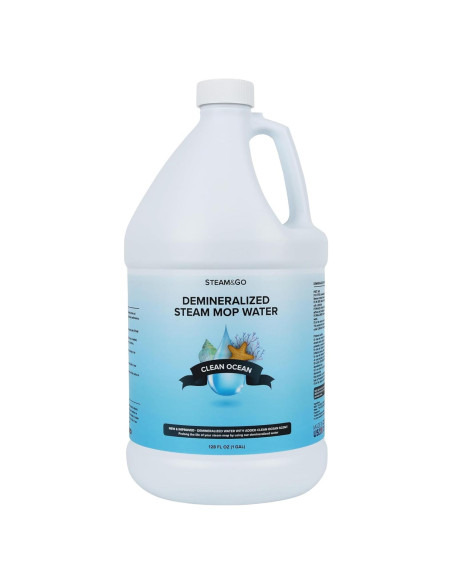 Agua Desmineralizada Steam & Go 3.78L - Limpieza Eficaz Aroma Océano