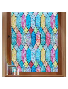 Película para Ventanas Kromapolis Rejilla Arcoíris 44.5x199.7cm