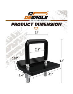 Apretador de Enganche Antirruido DEEAGLE 2" 2 Paquetes 2