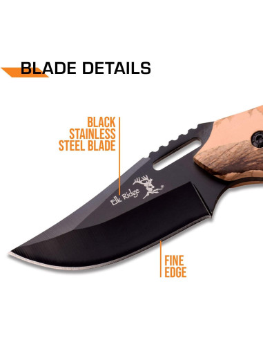 Cuchillo de Hoja Fija Elk Ridge 562BC - 15.24 cm Acero Inoxidable