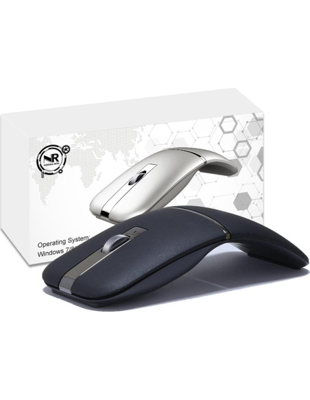 Ratón Inalámbrico Plegable NORMIA RITA Gris Bluetooth 5.0