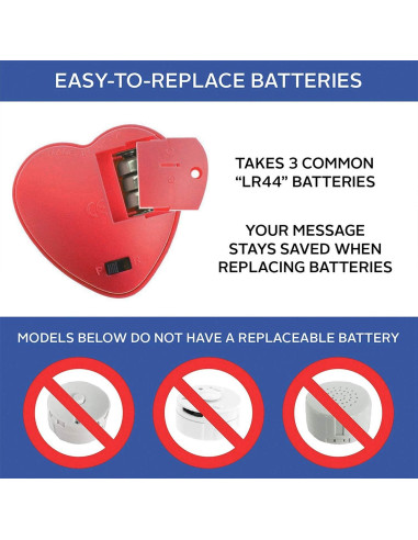 Módulo Grabador de Voz Inventiv 30 Segundos - 2 Pack Rojo