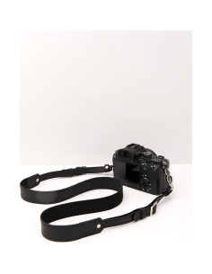 Correa de cámara de cuero personalizada Jungle Gifts - Negro 2