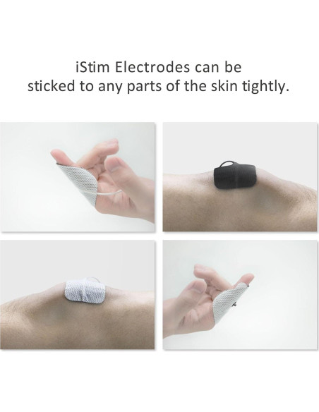 Electrodos iStim 5.08cm x 5.08cm - Gel Japonés 100% - 16 Piezas