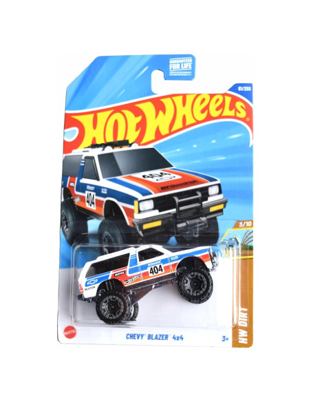Hot Wheels Chevy Blazer 4x4 Blanco/Rojo/Azul Escala 1:64