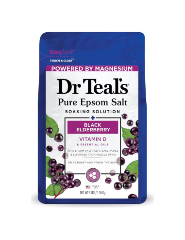 Baño de Sal de Epsom Dr Teal's con Aroma a Saúco 1.36 kg