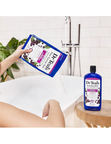 Baño de Sal de Epsom Dr Teal's con Aroma a Saúco 1.36 kg