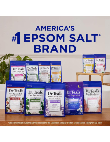 Baño de Sal de Epsom Dr Teal's con Aroma a Saúco 1.36 kg