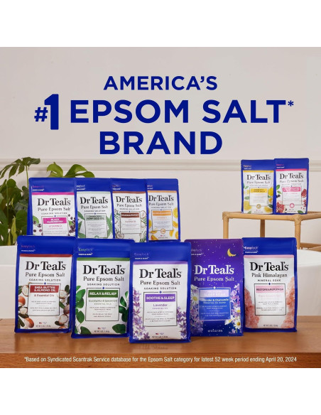 Baño de Sal de Epsom Dr Teal's con Aroma a Saúco 1.36 kg