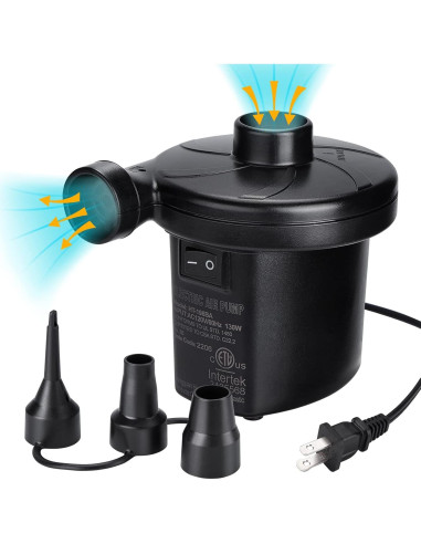 Bomba de Aire Eléctrica CAMULAND 130W con 3 Boquillas